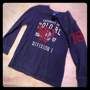 Polo Ralph Lauren Navy Blue Long Sleeve Tee